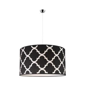 - Luster na lanku MAROKO 1xE27/40W/230V pr. 45 cm čierna/biela 80504 vyobraziť