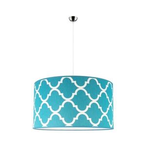 - Luster na lanku MAROKO 1xE27/40W/230V pr. 45 cm tyrkysová/biela 80528 vyobraziť
