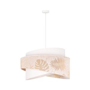 - Luster na lanku BROOKLYN 1xE27/40W/230V pr. 50 cm biela/mosadz 80856 vyobraziť