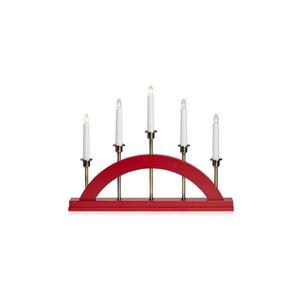 Markslöjd 705833 - Vianočný svietnik BRIDGE 5xE10/3W/230V červená 705833 vyobraziť
