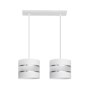 Luster na lanku HELEN 2xE27/15W/230V biela W-L 0801/2 WT+SL+MAT vyobraziť