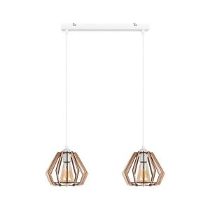 Luster na lanku BERGO 2xE27/60W/230V biela 0008 vyobraziť