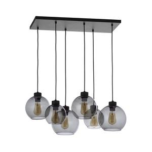 Luster na lanku CUBUS 6xE27/60W/230V čierna 2833 vyobraziť