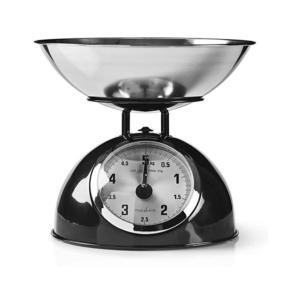 KASC110BK - Retro kuchynská váha s miskou čierna KASC110BK vyobraziť