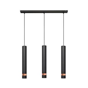 LED Luster na lanku TUBA 3xGU10/4, 8W/230V čierna/medená W-L 1111/3 BK+RG+BK vyobraziť