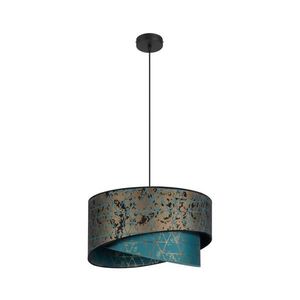 Luster na lanku REZO 1xE27/60W/230V tyrkysová/zlatá 0049 vyobraziť