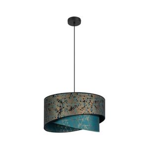 Luster na lanku REZO 1xE27/60W/230V tyrkysová/zlatá 0054 vyobraziť