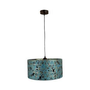 Luster na lanku REZO 1xE27/60W/230V tyrkysová 0021 vyobraziť