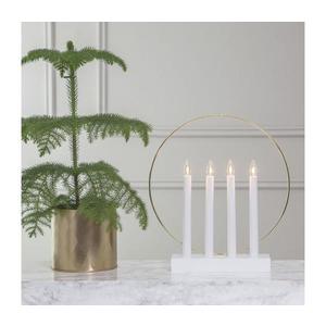 Eglo 410979 - Vianočný svietnik GLOSSY 4xE10/3W/230V biela 644-64 vyobraziť