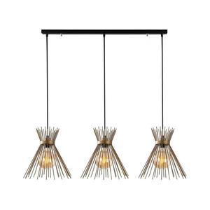 Luster na lanku KIRPI 3xE27/40W/230V zlatá 892OPV1847 vyobraziť