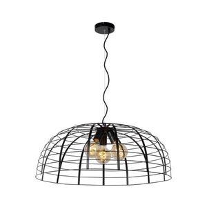 Lucide 45449/76/30 - Luster na lanku ELODIE 3xE27/40W/230V čierna 45449/76/30 vyobraziť