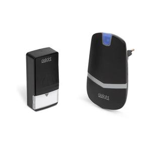 Bezdrôtový zvonček do zásuvky 230V IP44 čierna GL-55342BK vyobraziť