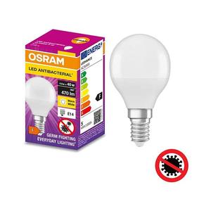 LED Antibakteriálna žiarovka P40 E14/4, 9W/230V 2700K - Osram 4058075561472 vyobraziť