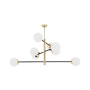 Argon 5041 - Luster na tyči CAMERON 8xE27/15W/230V mosadz/čierna 5041 vyobraziť