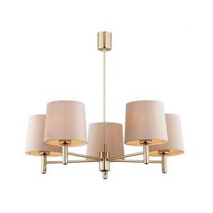 Argon 2105 - Luster na tyči PONTE 5xE27/15W/230V mosadz/béžová 2105 vyobraziť