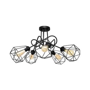 Prisadený luster KARO 5xE27/15W/230V čierna W-2016/5+1311S BK vyobraziť