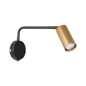 Nástenná lampička TINA 1xGU10/15W/230V čierna/zlatá 21-76816 vyobraziť