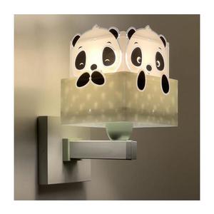 Dalber 63169H - Detské nástenné svietidlo PANDA 1xE27/60W/230V zelená 63169H vyobraziť
