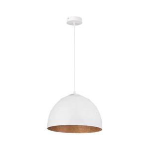 Luster na lanku DIAMENT 1xE27/60W/230V pr. 35 cm biela/medená 31374 vyobraziť