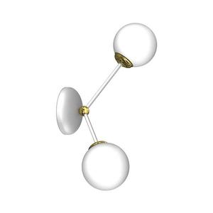 Nástenné svietidlo JOY 2xE14/40W/230V biela/zlatá MLP7462 vyobraziť