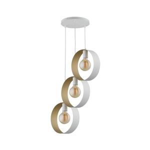 Luster na lanku HAPPY 3xE27/60W/230V biela/zlatá 32291 vyobraziť