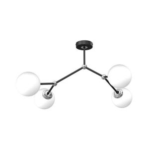 Prisadený luster JOY 4xE14/40W/230V čierna/lesklý chróm MLP7529 vyobraziť
