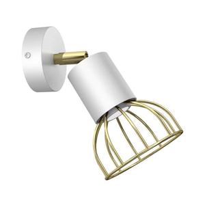 Nástenné bodové svietidlo DANTE 1xGU10/25W/230V biela/zlatá MLP7251 vyobraziť