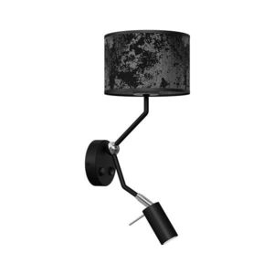 Nástenná lampička SATINO 1xE27/40W/230V + 1xGU10/MR11/7W čierna/šedá MLP7324 vyobraziť