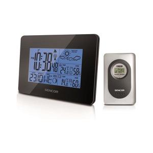Sencor - Meteostanica s LCD displejom a budíkom 3xAA + 2xAAA čierna 35042867 vyobraziť