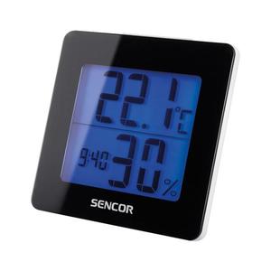 Sencor - Meteostanica s LCD displejom a budíkom 1xAA čierna 35049710 vyobraziť