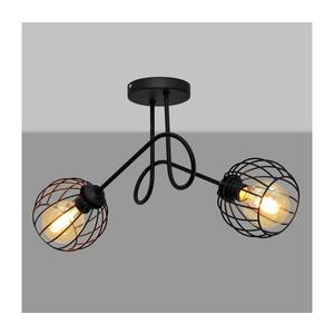 Prisadený luster OXFORD 2xE27/15W/230V čierna W-2016/2+1388S BK vyobraziť