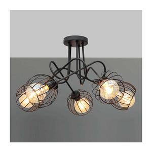 Prisadený luster OXFORD 5xE27/15W/230V čierna W-2016/5+1388S BK vyobraziť