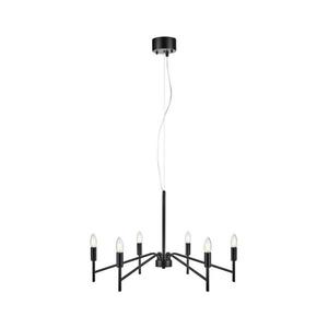 Markslöjd 108209 - Luster na lanku MONARCH 6xE14/18W/230V čierna 108209 vyobraziť