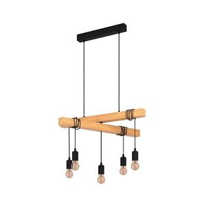 Eglo 43629 - Luster na lanku TOWNSHEND 5xE27/60W/230V 43629 vyobraziť