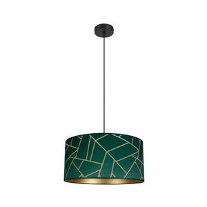 Luster na lanku RELLA 1xE27/60W/230V zelená/zlatá 0564 vyobraziť