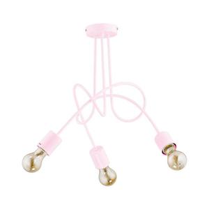 Detský prisadený luster TANGO 3xE27/60W/230V ružová 28493 vyobraziť
