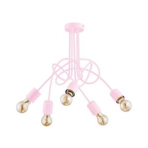 Detský prisadený luster TANGO 5xE27/60W/230V ružová 28495 vyobraziť