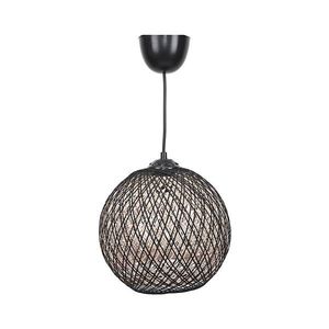 Luster na lanku JUTE 1xE27/60W/230V čierna 390FLH1545 vyobraziť