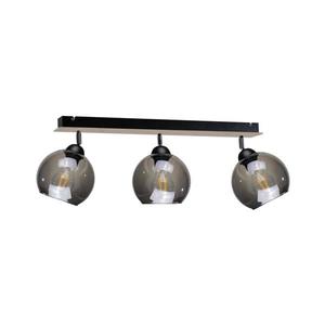 Keter Lighting Bodové svietidlo UNO WOOD 3xE27/60W/230V čierna/hnedá 1336/22 vyobraziť