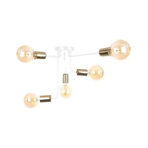 Keter Lighting Prisadený luster NIXO 5xE27/60W/230V biela/zlatá 1156/22 vyobraziť