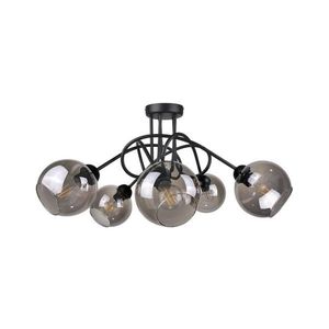 Keter Lighting Prisadený luster RIN 5xE27/60W/230V čierna 1275/22 vyobraziť