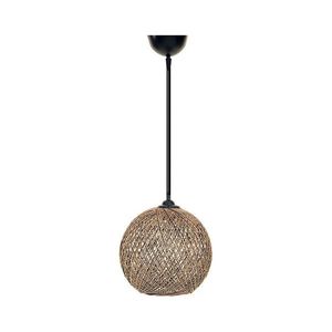 Luster na lanku JUTE 1xE27/60W/230V hnedá 390FLH1574 vyobraziť