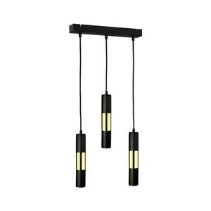 Luster na lanku MAGNUMA 3xGU10/50W/230V čierna/zlatá 1256/22 vyobraziť