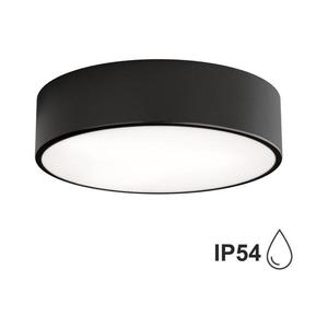 Kúpeľňové stropné svietidlo CLEO 2xE27/24W/230V pr. 30 cm čierna IP54 5907623619815 vyobraziť