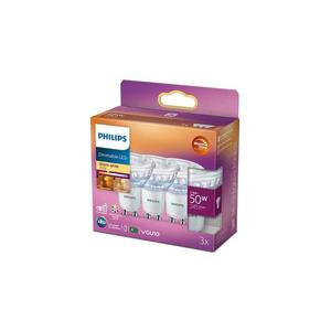 SADA 3x LED Stmievateľná žiarovka Philips Warm Glow GU10/3, 8W/230V 2200-2700K 8718699776459 vyobraziť