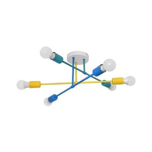 Prisadený luster CAMBRIDGE 6xE27/20W/230V modrá/žltá W-2022/6 MIX/H vyobraziť