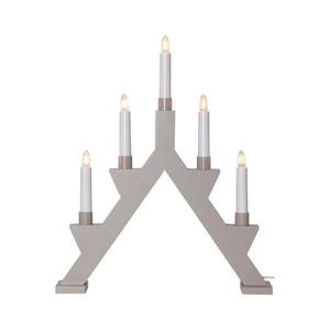 Eglo 410347 - Vianočný svietnik ZACK 5xE10/3W/230V šedá 410347 vyobraziť