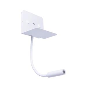 Azzardo - LED Flexib. lampička s poličkou VERA 1xLED/5W/230V + 1xLED/6W vyobraziť