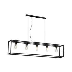 Luster na lanku FRAME 5xE27/60W/230V čierna 6696 vyobraziť