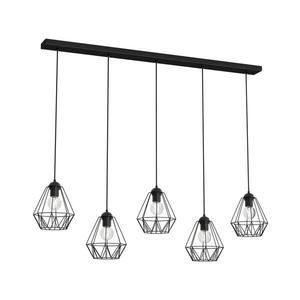 Luster na lanku BERGEN 5xE27/60W/230V čierna 0607 vyobraziť